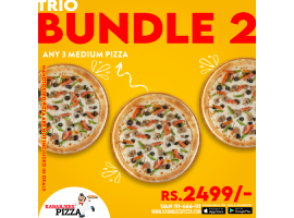 Kababjees Pizza Trio Bundle 2 For Rs.2499/-